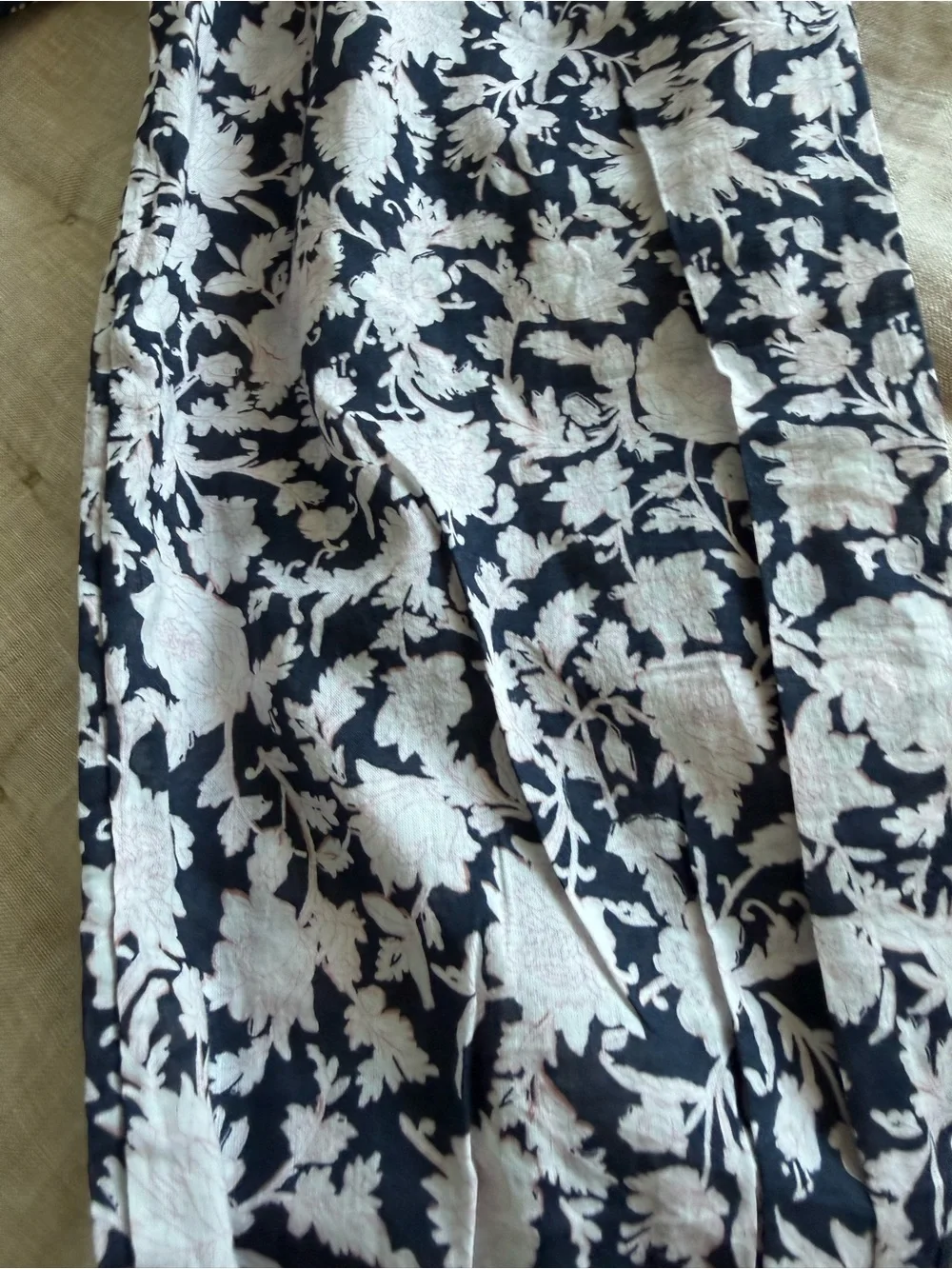 J. Crew Tie-waist cotton voile midi dress in rose vines Size 0